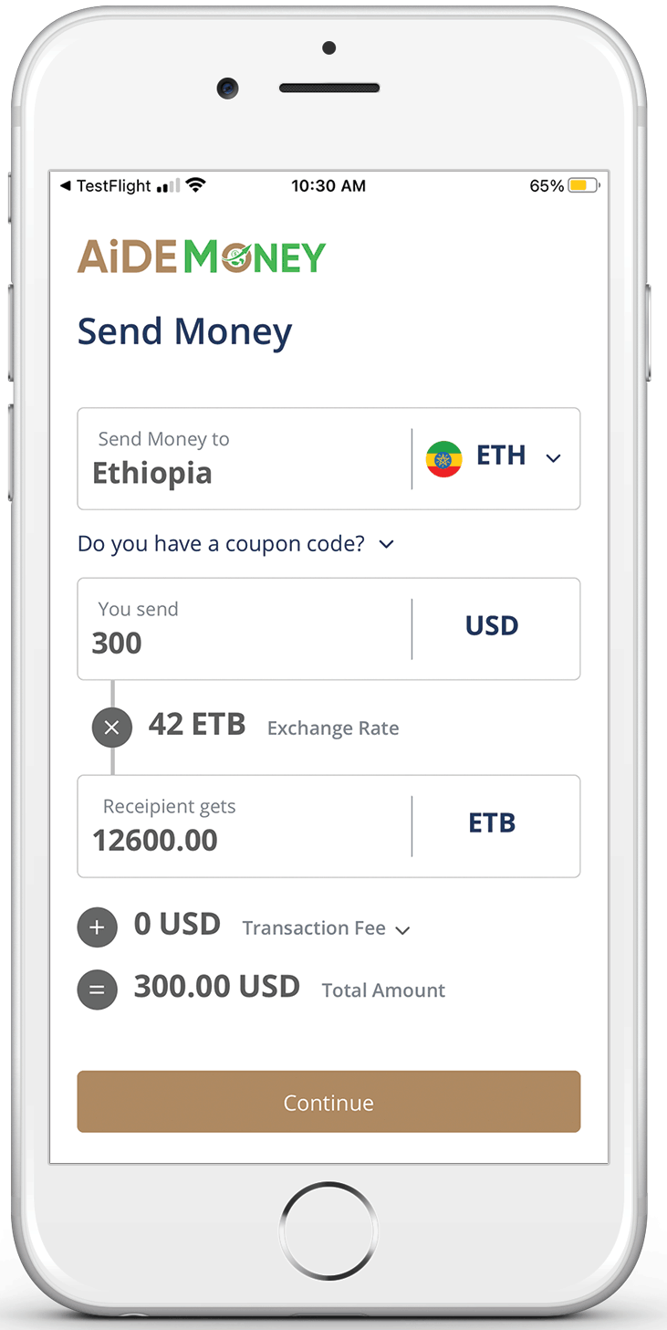 send money to Ethiopia